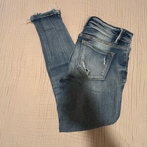 KanCan Women's Distressed Blue Skinny Jeans